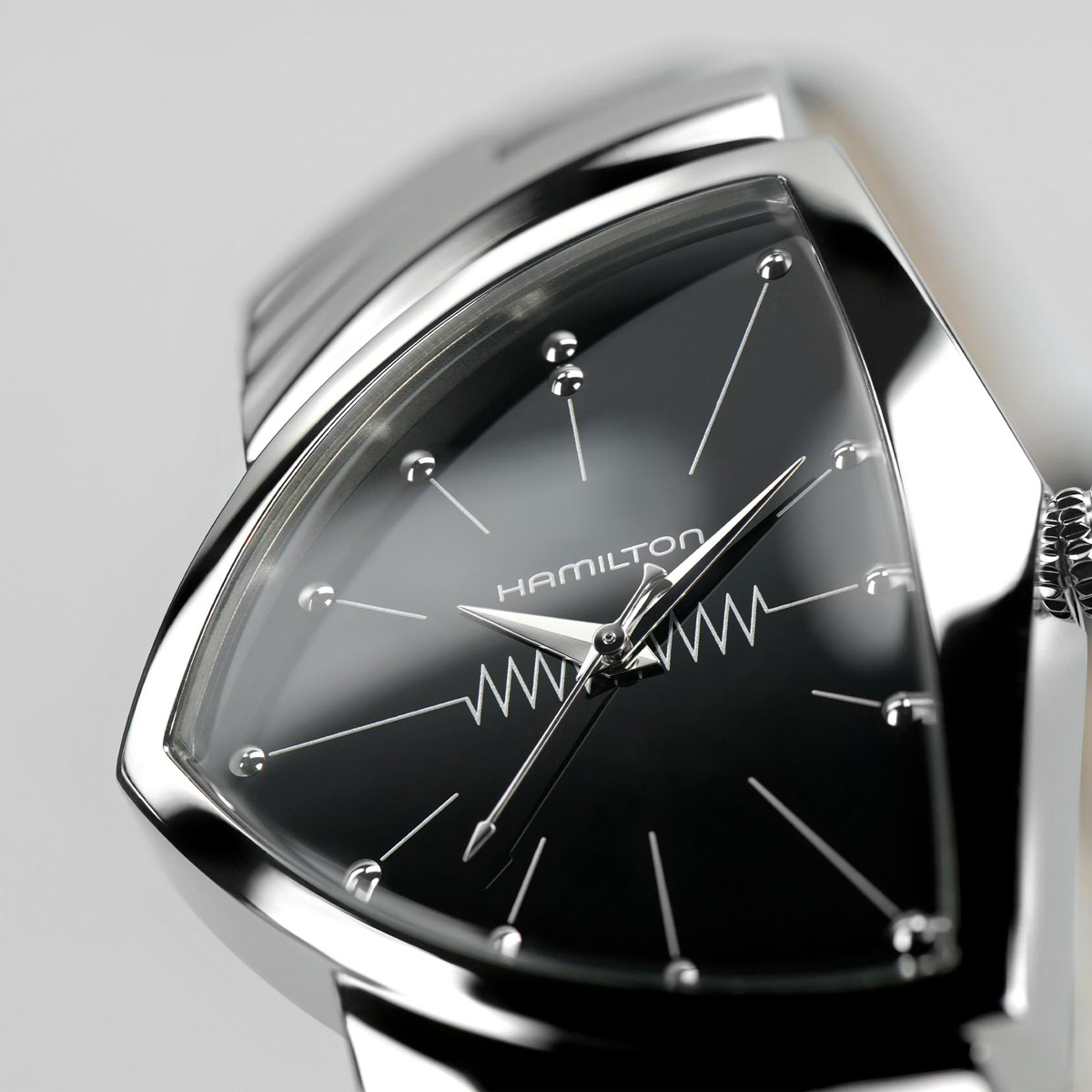 Hamilton Ventura Quartz 32.3mm x 50.3mm Women's Watch, Black Dial