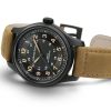 Hamilton Khaki Field Titanium Automatic 42mm Men's Watch, Orange and Black Dial