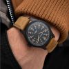Hamilton Khaki Field Titanium Automatic 42mm Men's Watch, Orange and Black Dial