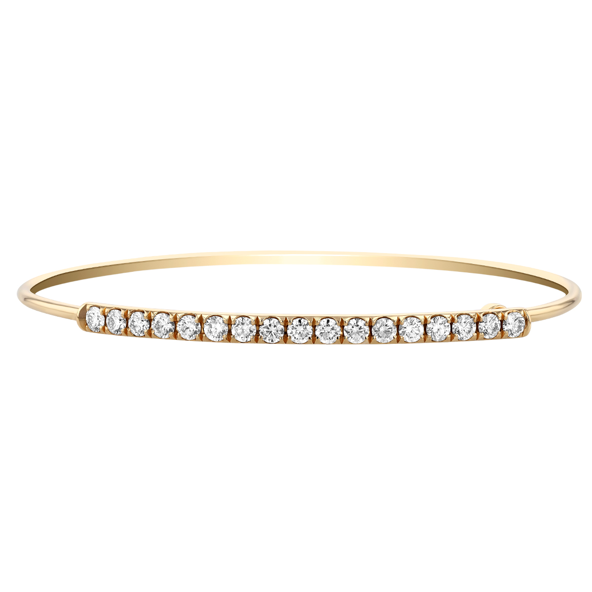 Phillips House Eternity Love Always Diamond Bangle Bracelet in Yellow Gold