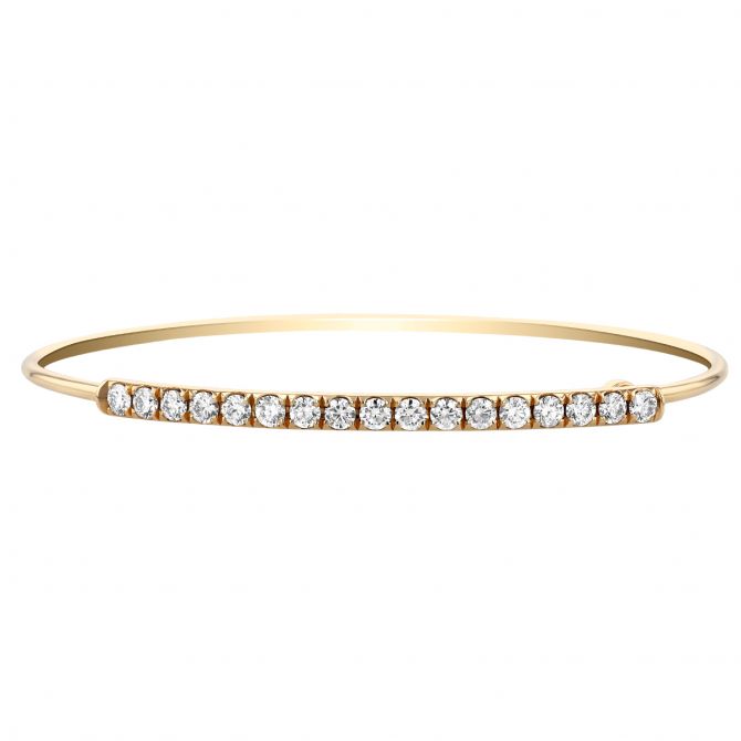 Phillips House Eternity Love Always Diamond Bangle Bracelet in Yellow Gold