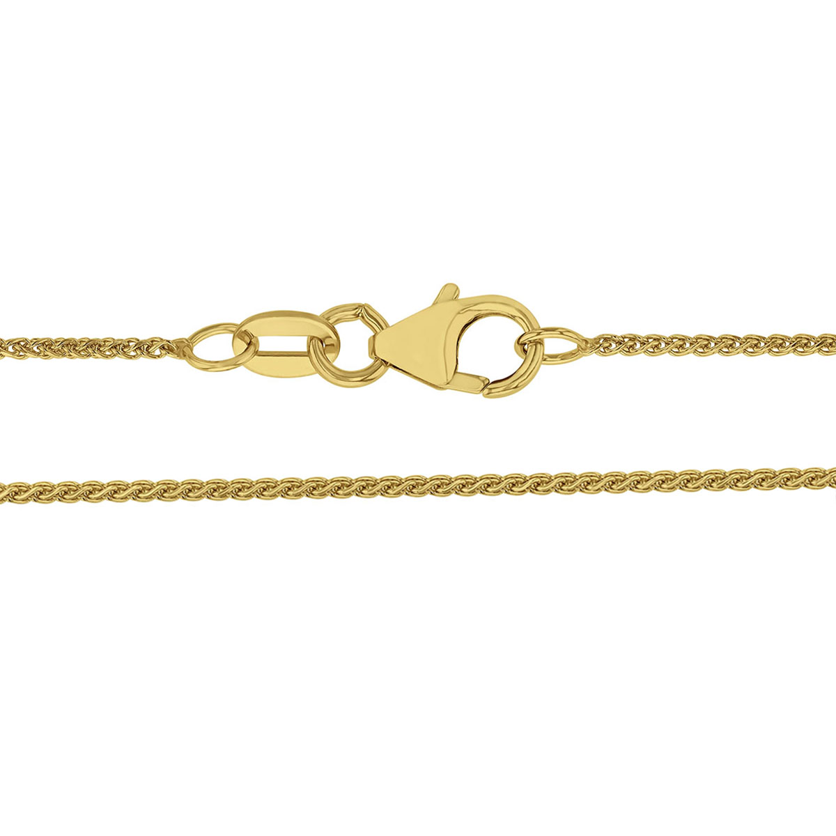 Yellow Gold 1 mm Wheat Chain, 20