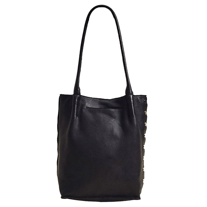 Hammitt Oliver Medium Top Handle Bag, Black with Gunmetal Hardware