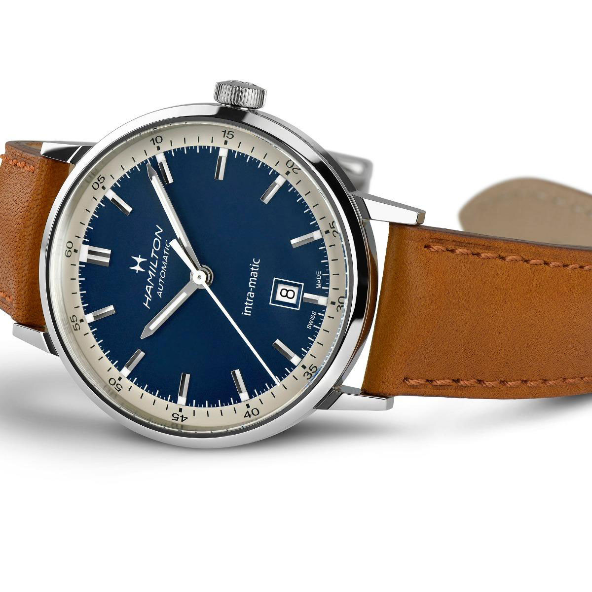 Hamilton American Classic Intra-Matic Automatic 40mm Men's Watch, Blue