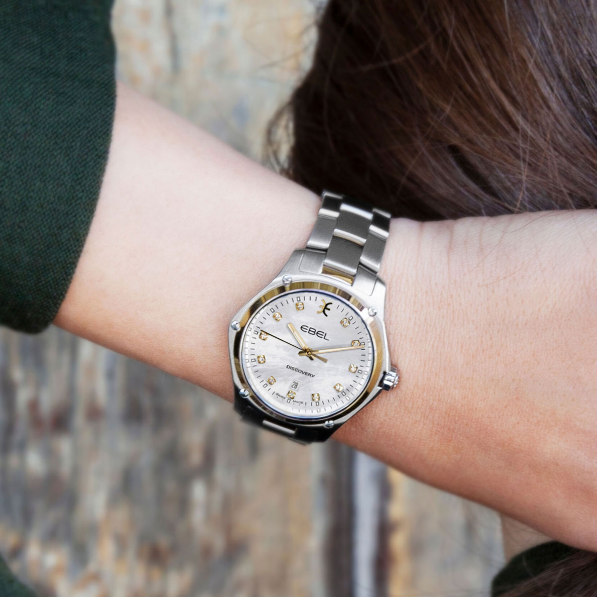 EBEL Discovery Women's 33mm Watch, Diamond and Mother of Pearl Dial