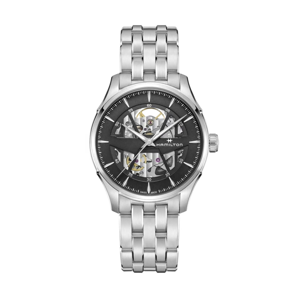 Hamilton Jazzmaster Skeleton Automatic 40mm Men's Watch, Black Open Dial