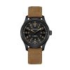 Hamilton Khaki Field Titanium Automatic 42mm Men's Watch, Orange and Black Dial