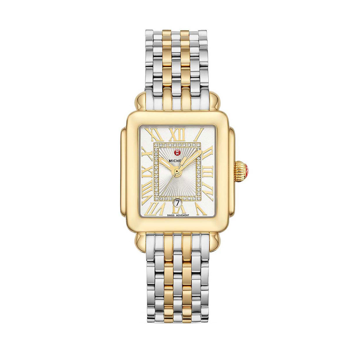 Michele Deco Madison Mid Diamond Two-Tone 31mm Women's Watch