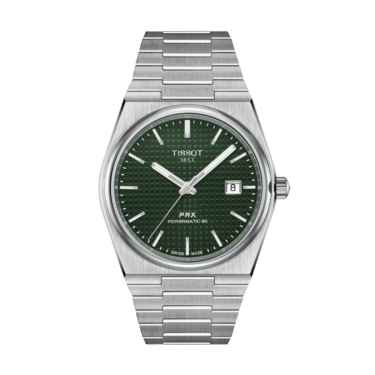 Tissot PRX Powermatic 80 40mm Men's Watch, Green Dial