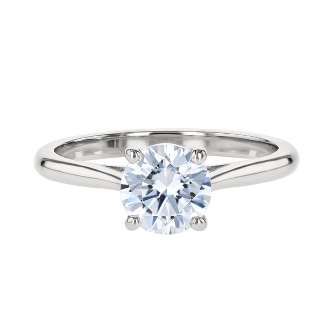 18K Gold New Aire Solitaire Engagement Ring Setting