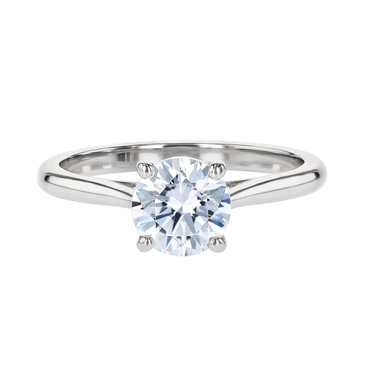 18K Gold New Aire Solitaire Engagement Ring Setting