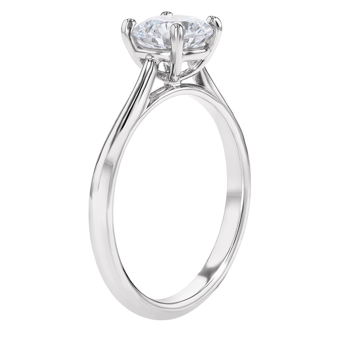18K Gold New Aire Solitaire Engagement Ring Setting