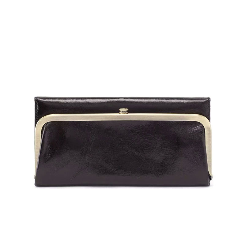 HOBO Rachel Wallet, Black Vintage Hide