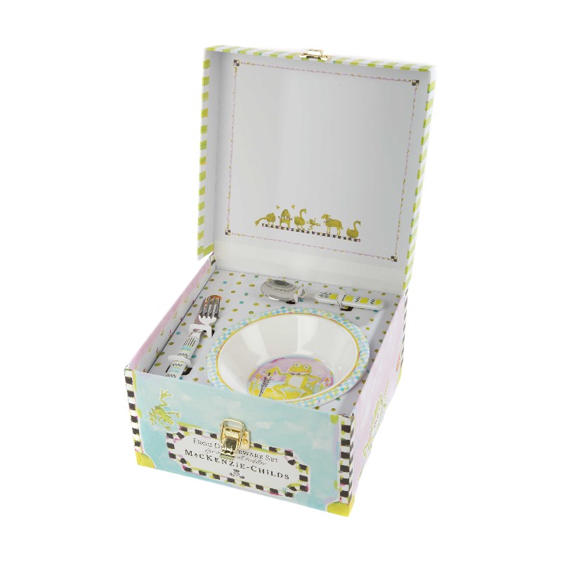 MacKenzie-Childs Frog Toddler's Dinnerware Set