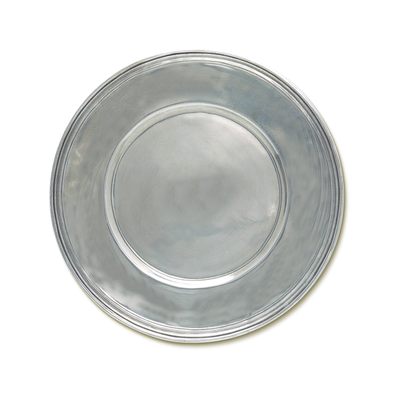 Match Pewter Scribed Rim Charger