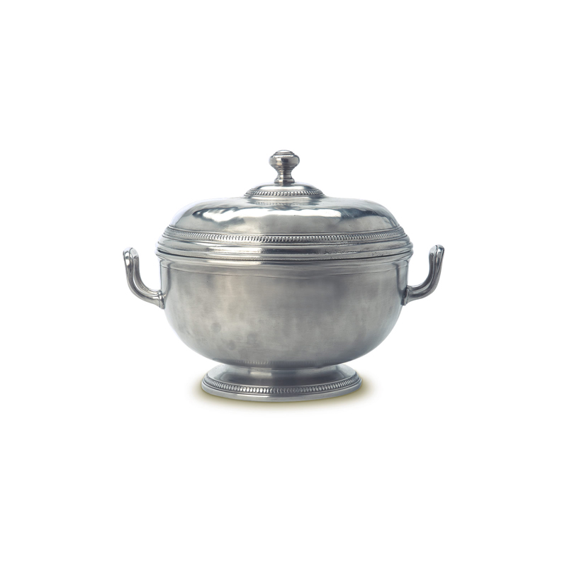 Match Pewter Beaded Round Tureen