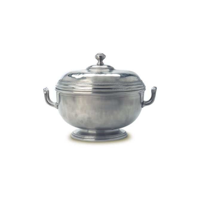 Match Pewter Beaded Round Tureen