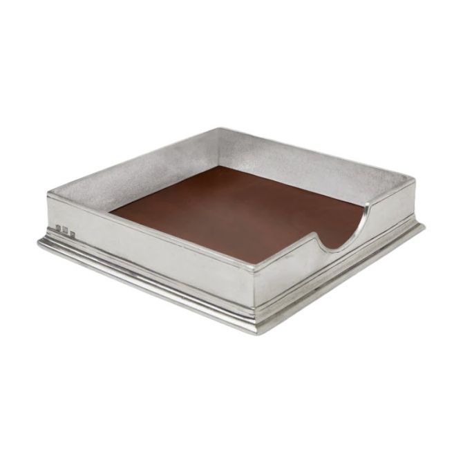Match Pewter Luncheon Napkin Box