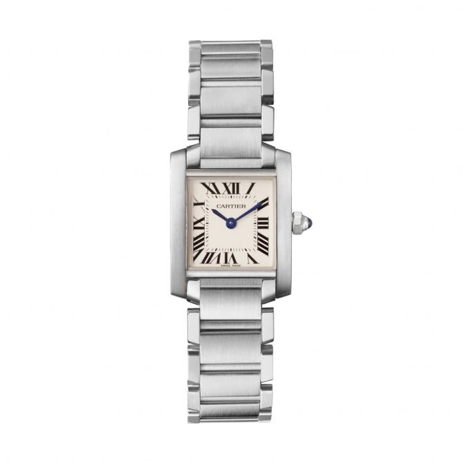 Cartier Tank Francaise Stainless Steel 25mm Watch, Small