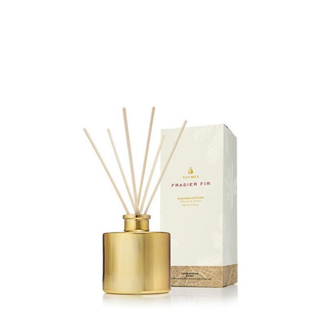Thymes Frasier Fir Petite Gold Reed Diffuser