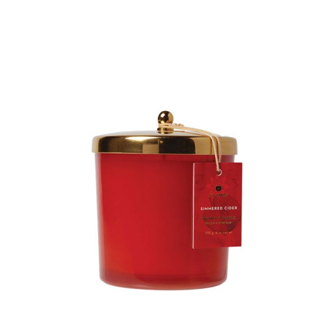 Thymes Simmered Cider Harvest Red Poured Candle