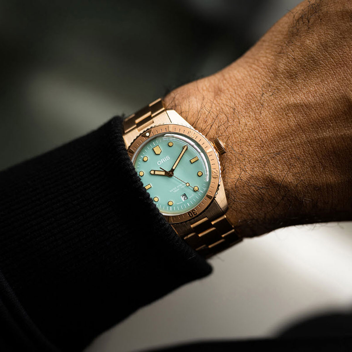 Oris Watches Divers Sixty-Five 38mm Watch, Wild Green Dial