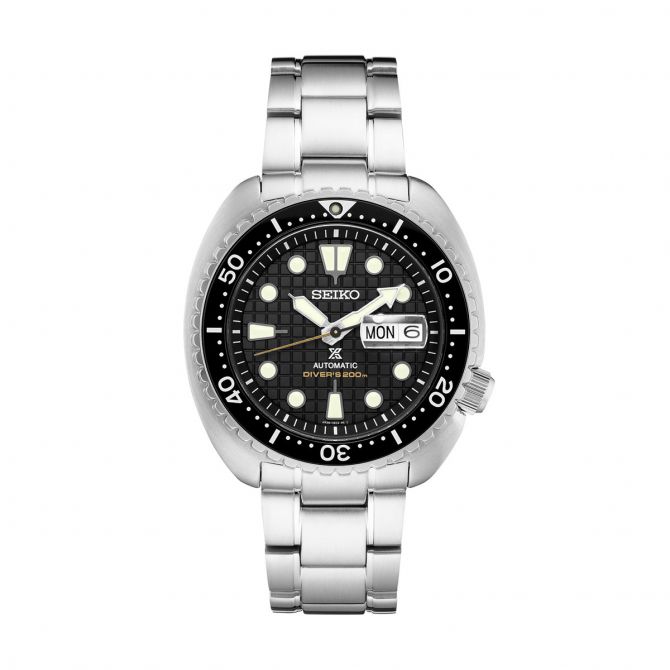 varemærke vidne vase Seiko Prospex 45mm Stainless Steel Watch, Black Pressed Pattern Dial |  SRPE03 | Borsheims