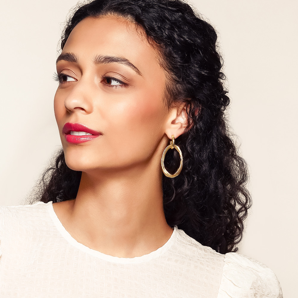 Pesavento DNA Spring Yellow Gold Vermeil Multi-Strand Dangle Earrings