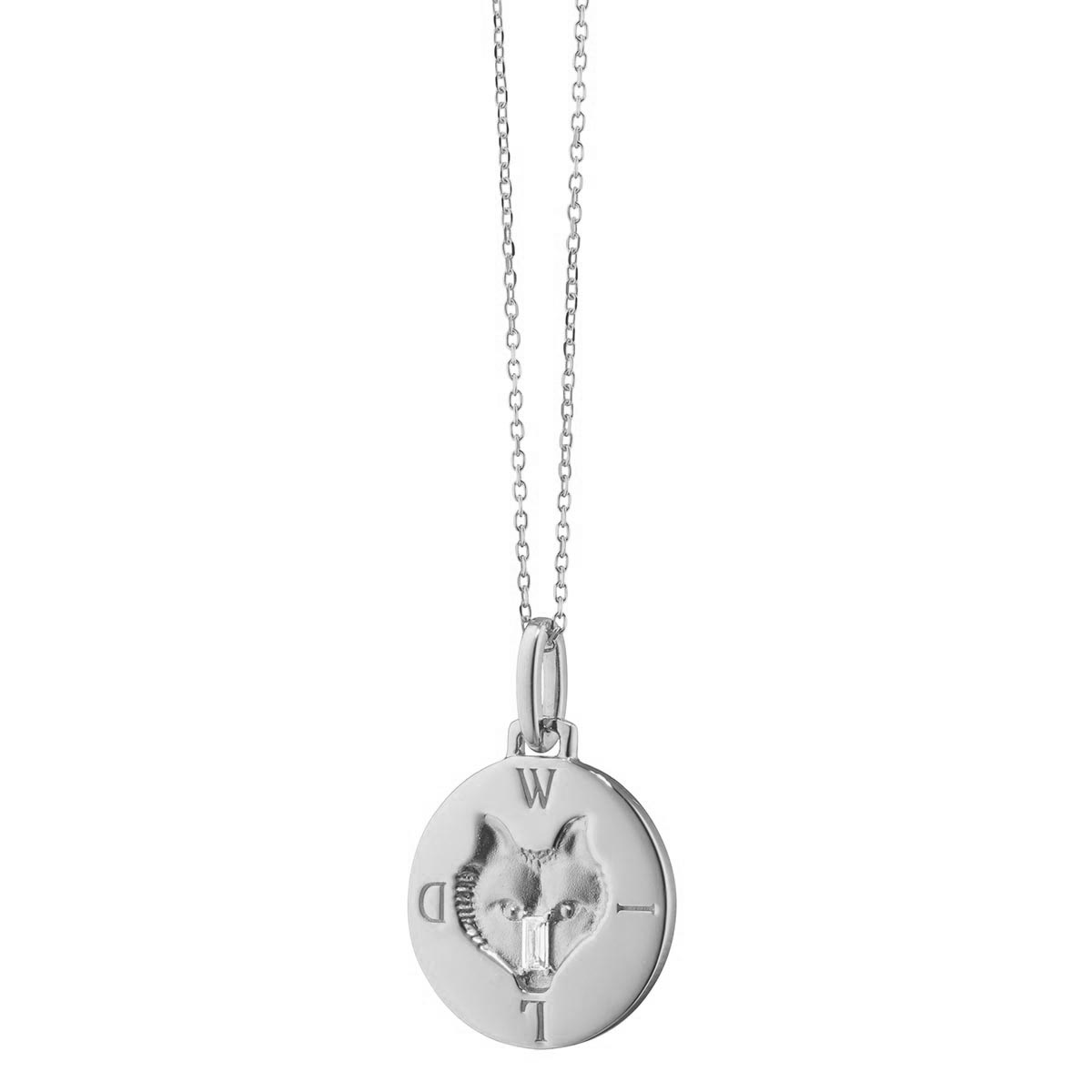 Monica Rich Kosann Itaglio Baguette White Sapphire 