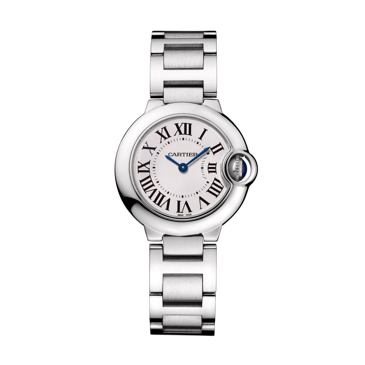 Cartier Ballon Bleu de Cartier 28mm Watch, Silvered Opaline Dial