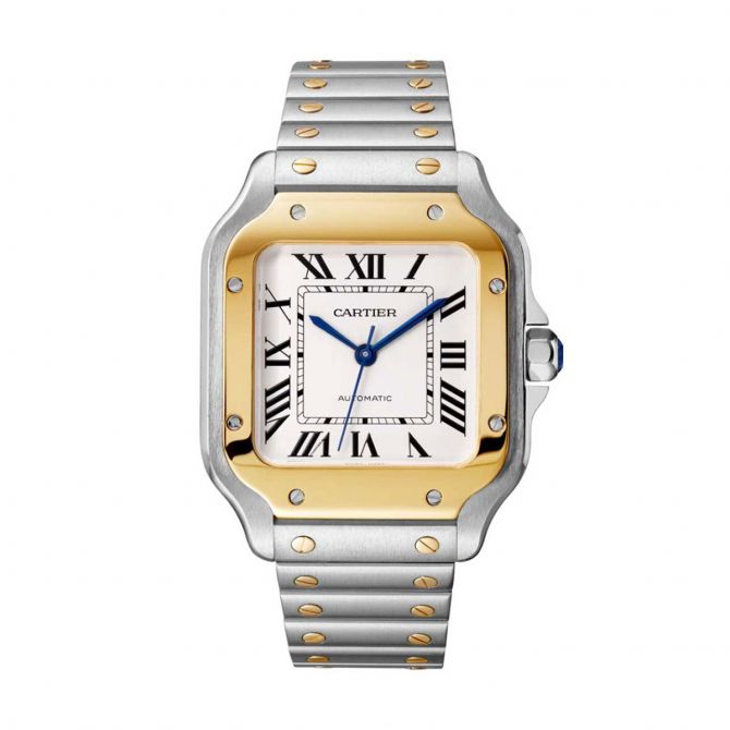 Cartier watch yellow gold on sale