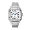 Cartier Santos De Cartier 35.1mm Medium Watch, Silvered Opaline Dial