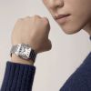 Cartier Santos De Cartier 35.1mm Medium Watch, Silvered Opaline Dial