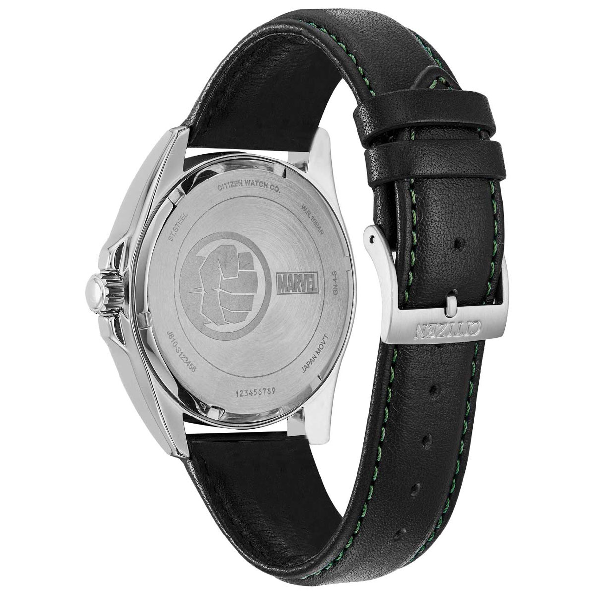 Citizen Marvel The Hulk 45mm Watch, Green and Silver Tone Accent Dial
