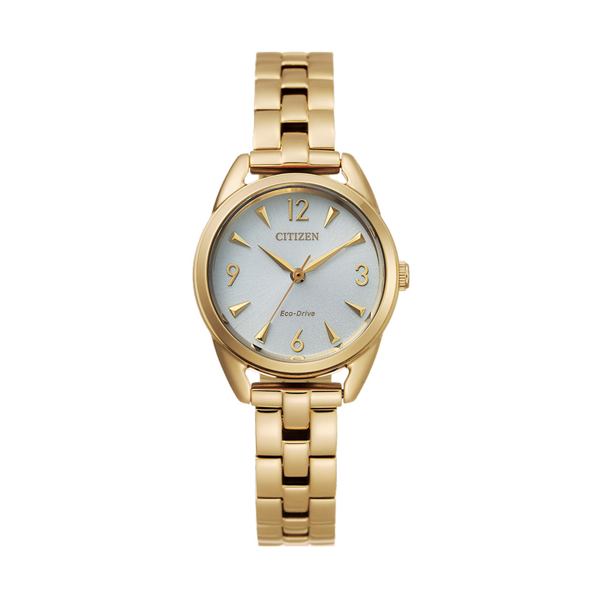 Citizen Eco-Drive Drive 27mm Watch, White and Gold Tone Dial