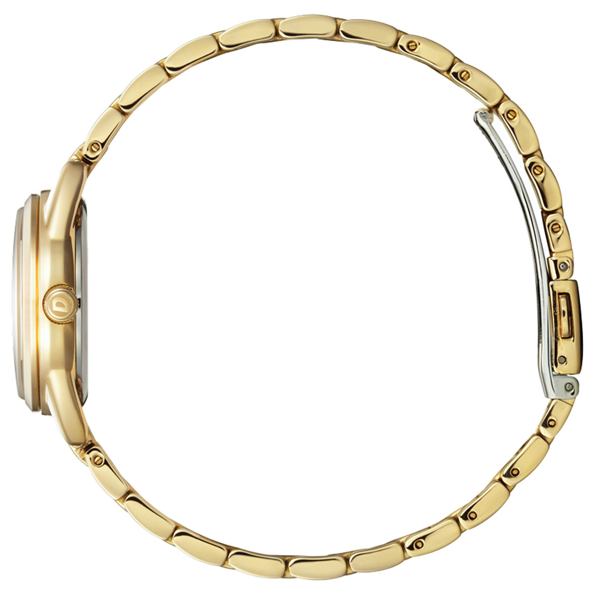 Citizen Eco-Drive Drive 27mm Watch, White and Gold Tone Dial