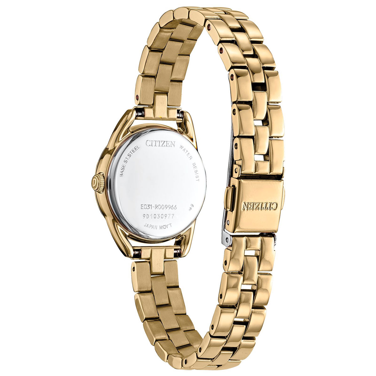 Citizen Eco-Drive Drive 27mm Watch, White and Gold Tone Dial
