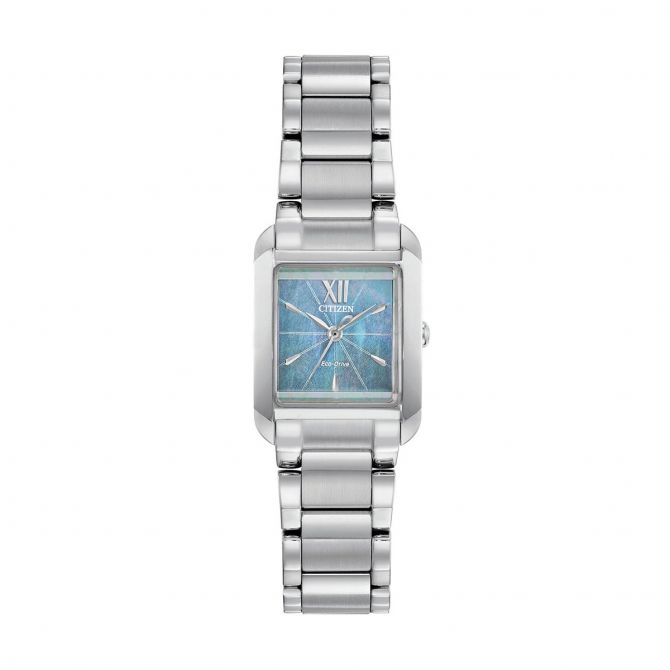Citizen Bianca 22mm Women's Watch, Light Blue Mother of Pearl Dial