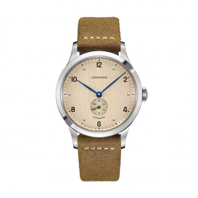 Longines Heritage 1945 40mm Watch, Light Brown Dial