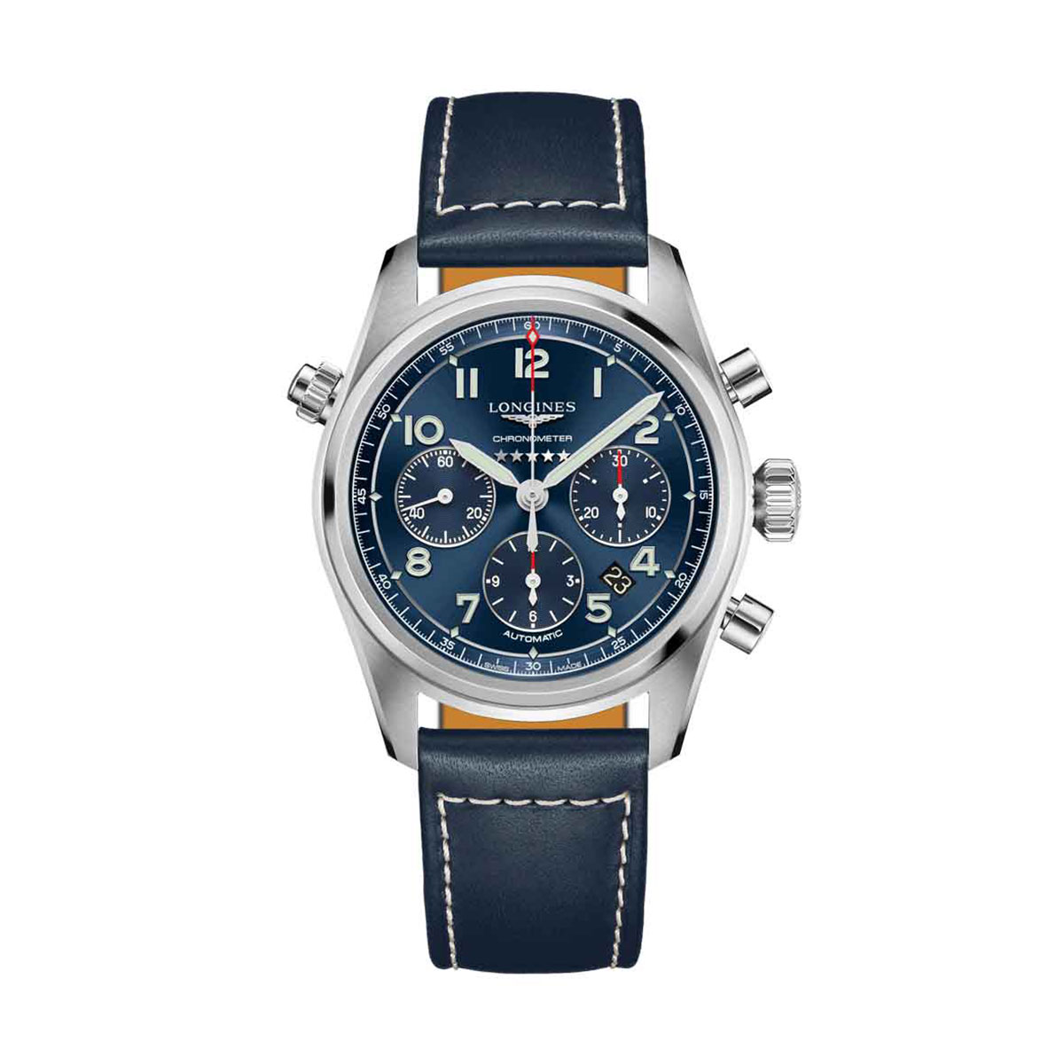 Longines Spirit 42mm Men's Watch, Sunray Blue Dial