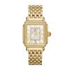 Michele Deco Madison 33mm Watch, Yellow Gold Tone and White Sunray Diamond Dial