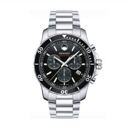 Image for Movado Series 800 42mm Watch, Black Dial