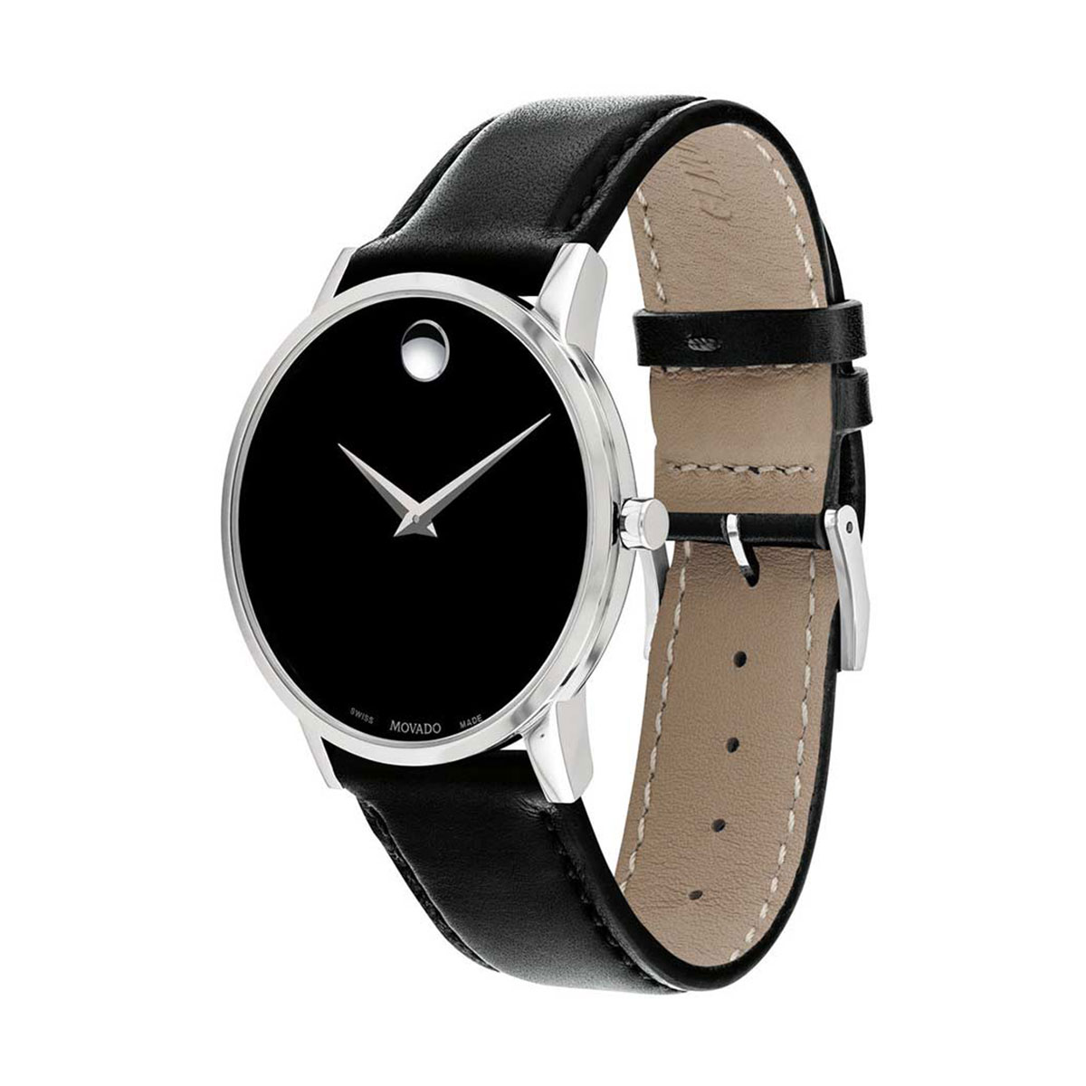 Movado Museum Classic 40mm Watch, Black Dial