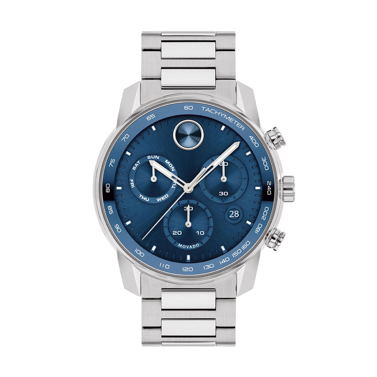 Movado BOLD Verso Chronograph 44mm Watch, Blue Dial