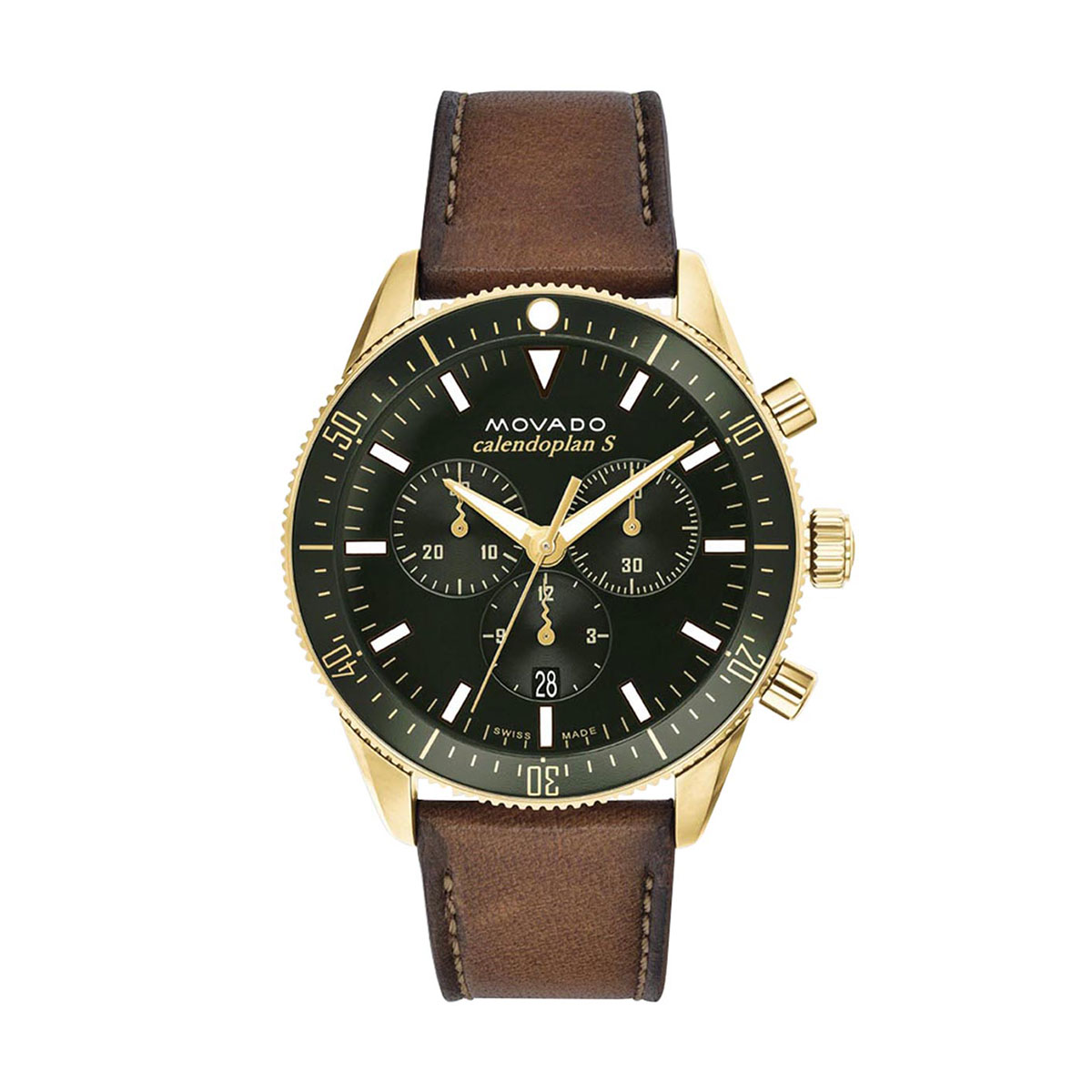 Movado Heritage Series 42mm Watch, Green Dial | 3650122 | Borsheims
