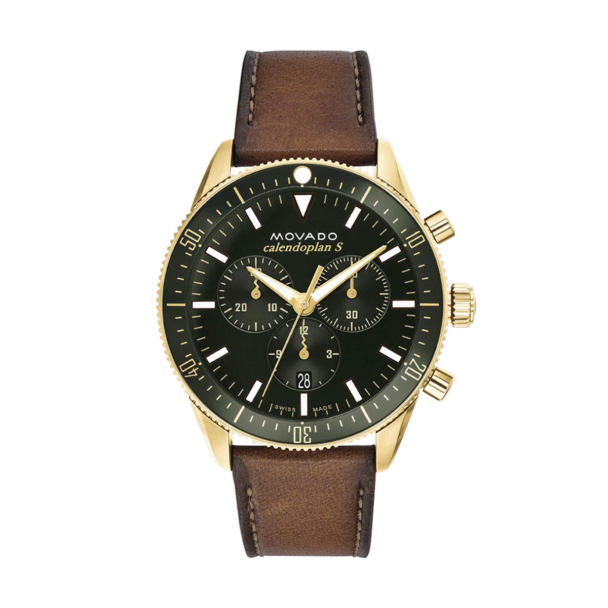 Movado Heritage Series 42mm Watch, Green Dial