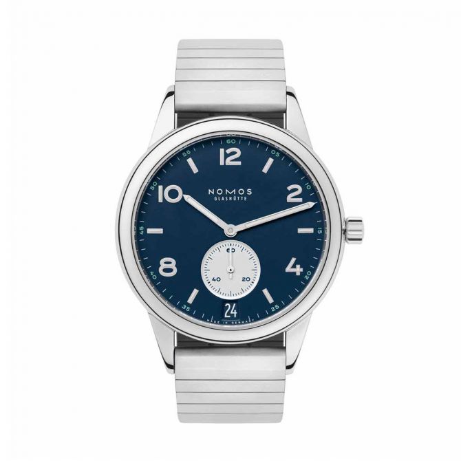 Nomos Glashutte Club Automatic 41.5mm Watch, Blue Dial