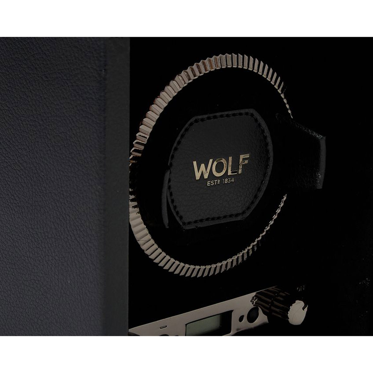 WOLF Single Watch Winder, British Racing Black