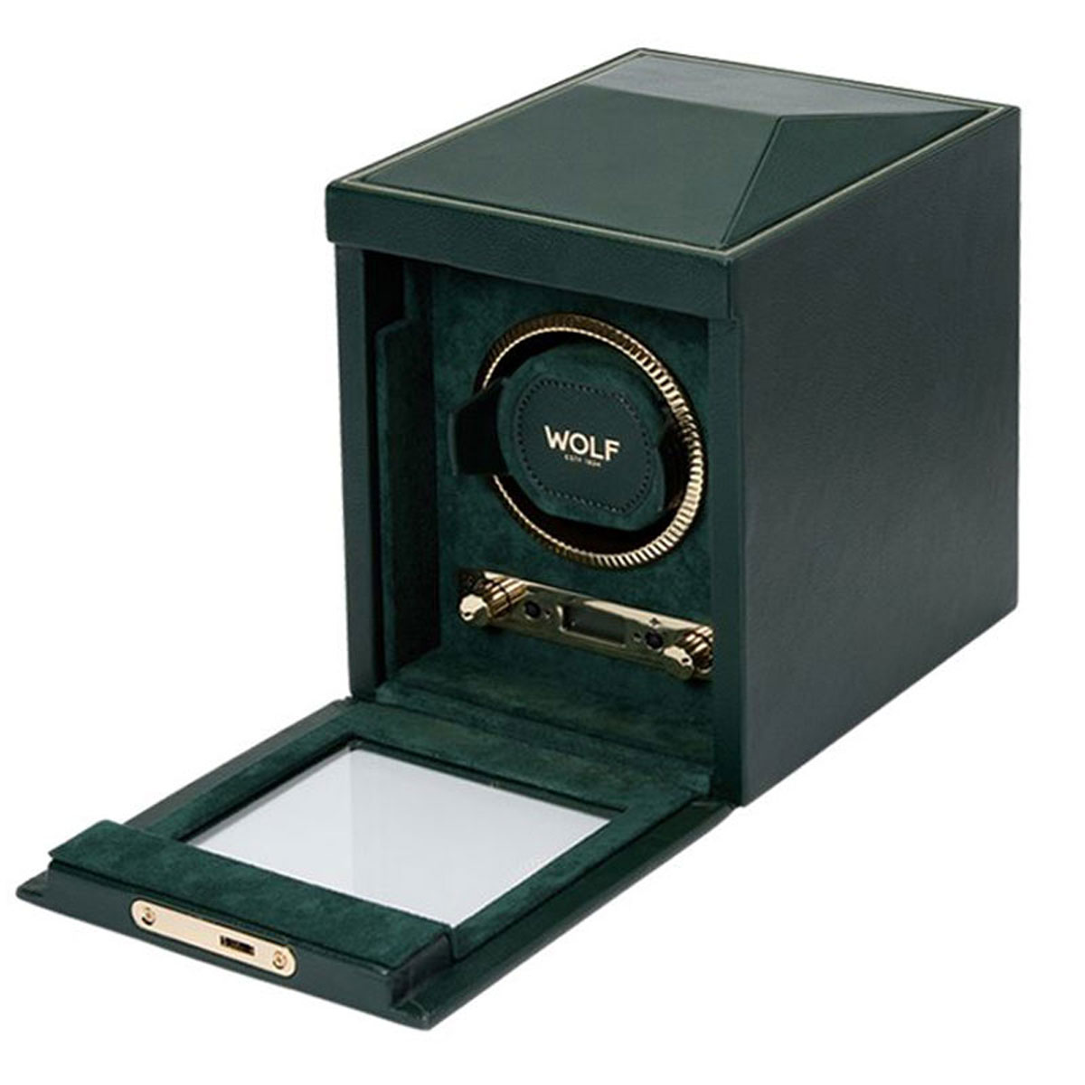 WOLF Single Watch Winder, British Racing Green