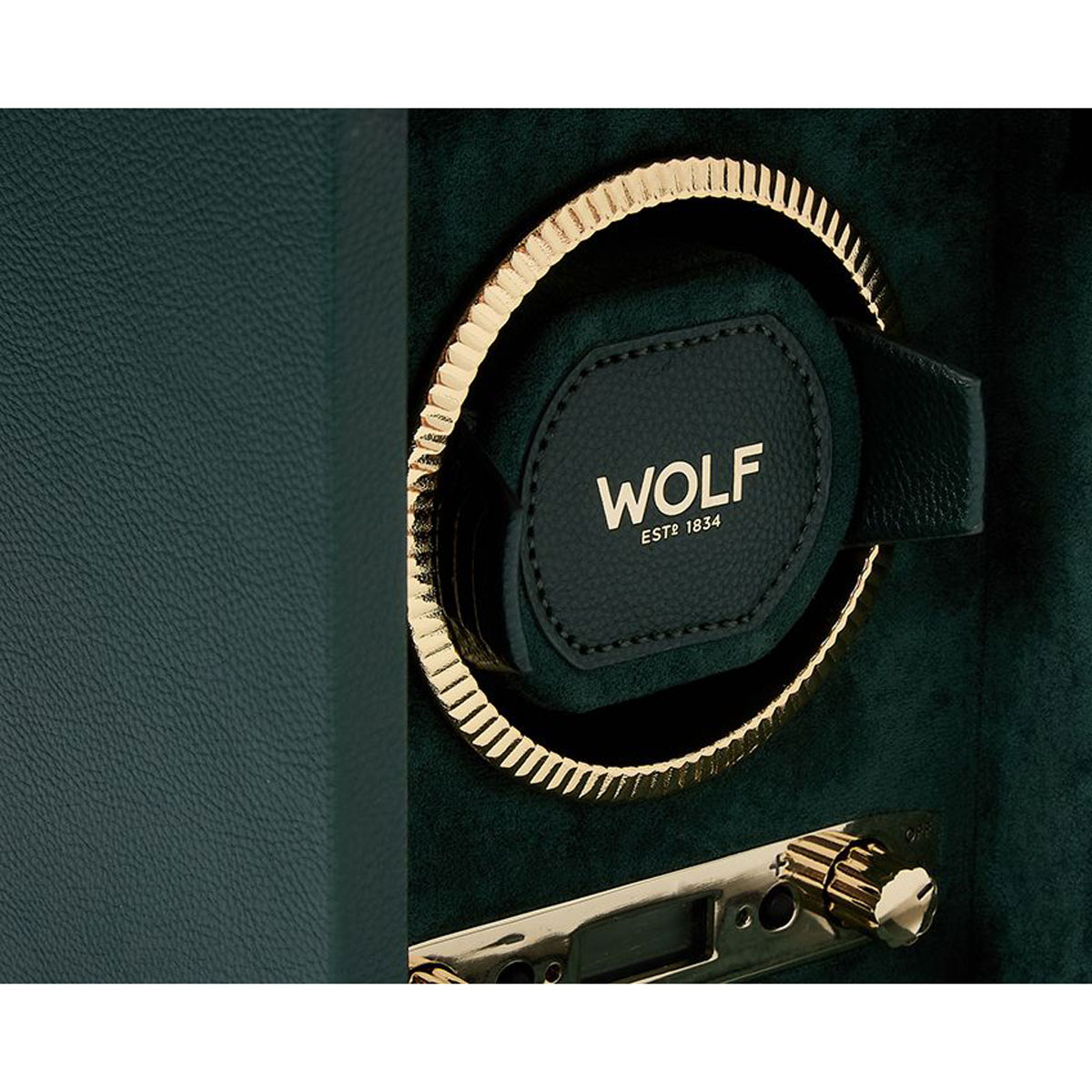 WOLF Single Watch Winder, British Racing Green